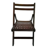 Streamdale Furniture Furniture Slatted Wood Folding Special Event Chair, Set Of 4, Folding Chair, Foldable