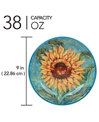 Certified International Golden Sunflowers Set of 4 Soup Bowls