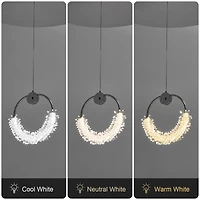 Streamdale Furniture Modern Crystal Chandelier Bedside Lamp Cristal Led Hanging Bar Lighting Chandelier