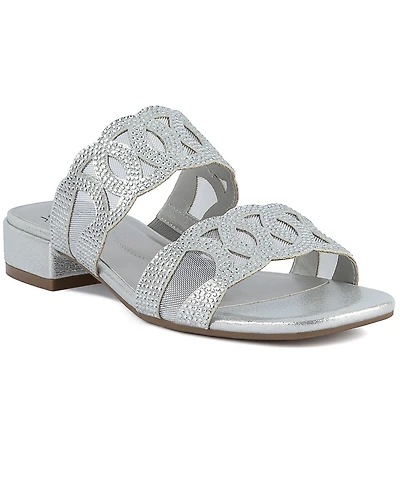 Jones New York Women's Vandela Double Band Cutout Dress Sandals