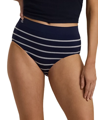 Lauren Ralph Women's Seamless Striped High-Rise Briefs