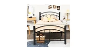 Modern Platform Bed with Headboard and Footboard