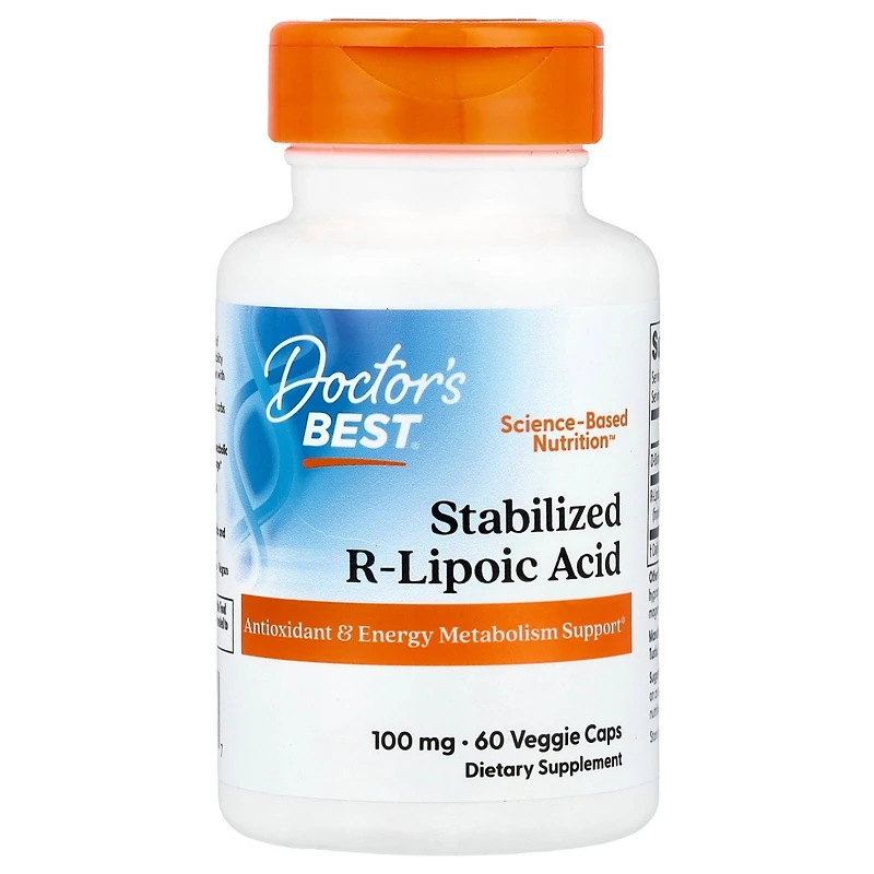 Doctor's Best Stabilized R-Lipoic Acid 100 mg