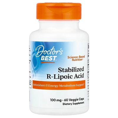 Doctor's Best Stabilized R-Lipoic Acid 100 mg
