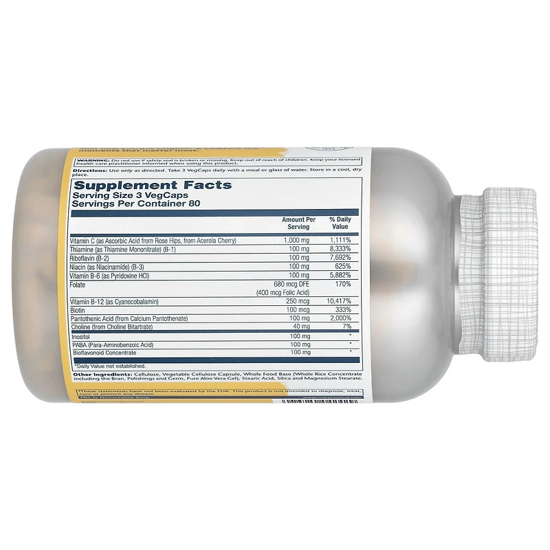 Solaray Mega Vitamin B-Stress Timed-Release - 240 VegCaps