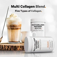 Codeage Multi Collagen Peptides Protein Powder - Chocolate Mocha Instant Coffee - Gourmet Knoa Coffee Drink & Shake