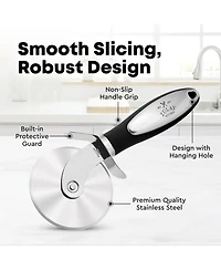 Zulay Kitchen Premium Stainless Steel Large Pizza Cutter Wheel