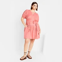City Chic Plus Cassie Plain Dress