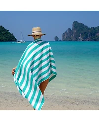 California Cabana Beach Towel (4 Pack, 30x70 in.), Striped, Soft Ringspun Cotton, Oversized Pool