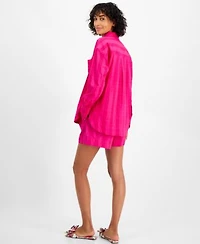 On 34th Womens Embroidered Shirt Shorts Created For Macys
