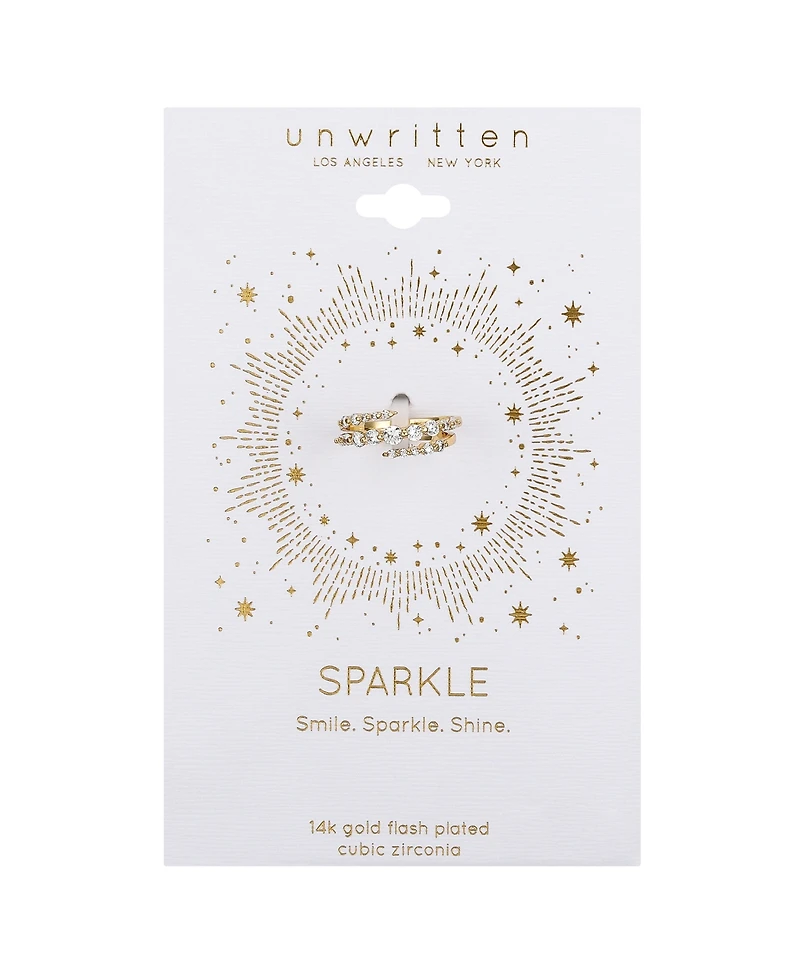 Unwritten Cubic Zirconia Spiral Ring