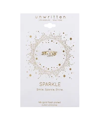 Unwritten Cubic Zirconia Spiral Ring