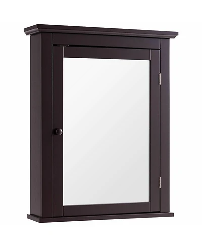Sugift Bathroom Wall Mounted Storage Mirror Medicine Cabinet