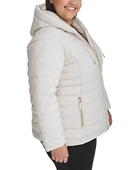 Tommy Hilfiger Plus Hooded Packable Puffer Coat, Created for Macy's