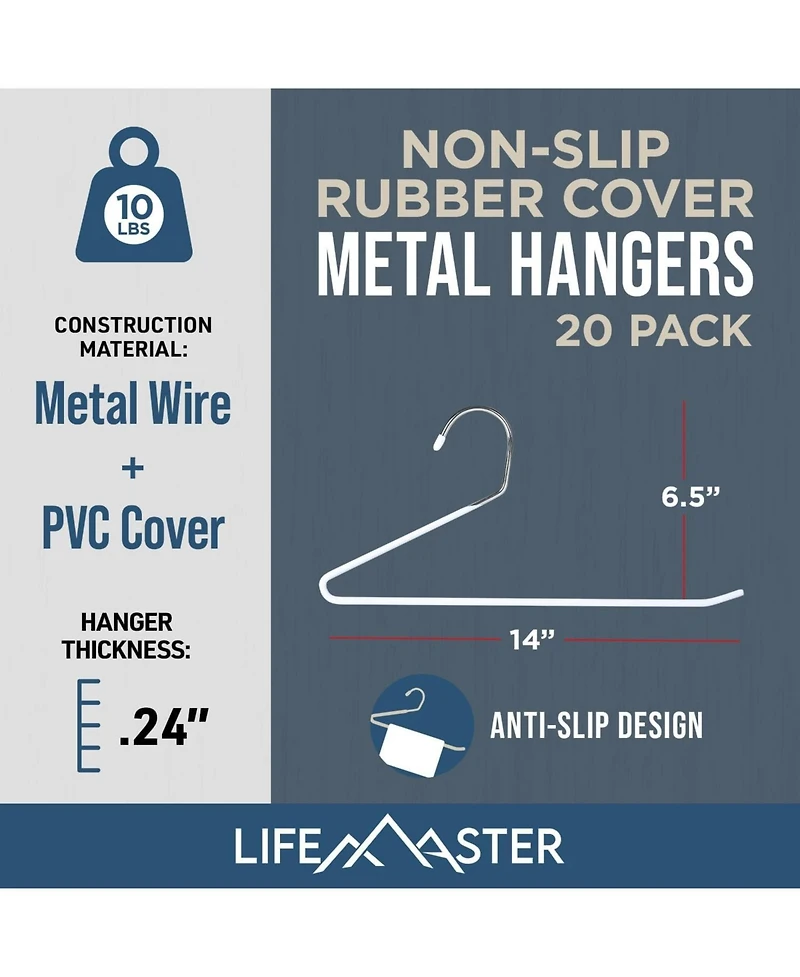 Lifemaster Metal Pants Hanger Set