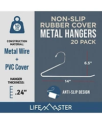 Lifemaster Metal Pants Hanger Set