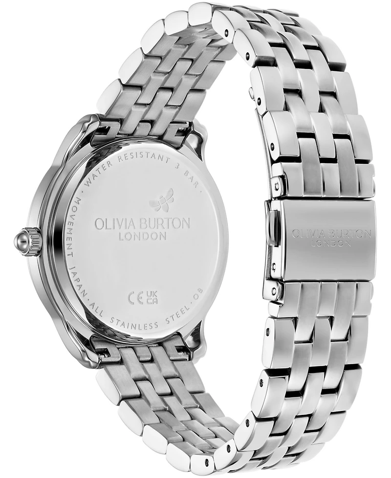 Olivia Burton Women's Starlight Silver Stainless Steel Watch 36mm
