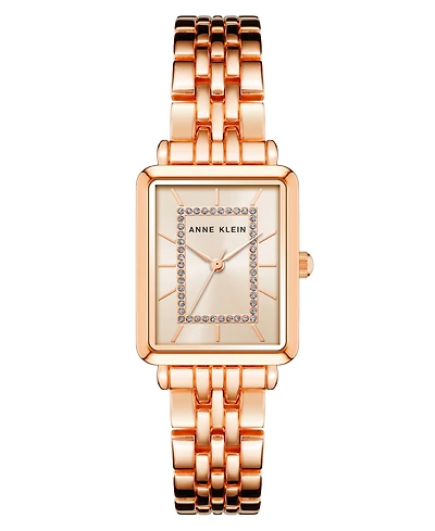 Anne Klein Women's Quartz Rose Gold-Tone Alloy Bracelet Watch, 24mm