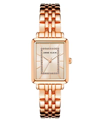 Anne Klein Women's Quartz Rose Gold-Tone Alloy Bracelet Watch, 24mm