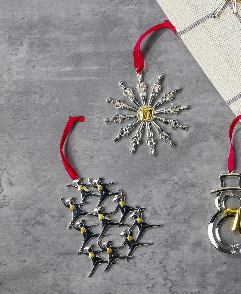 Nambe Ten Lords-a-Leaping Holiday Ornament