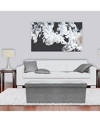 Sorbus Faux Suede Storage Bench