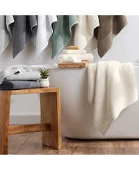 Aston and Arden Anatolia Turkish Washcloths (8 Pack), 13x13, 600 Gsm, Woven Linen-Inspired Dobby, Ring Spun Combed Cotton, Low Twist