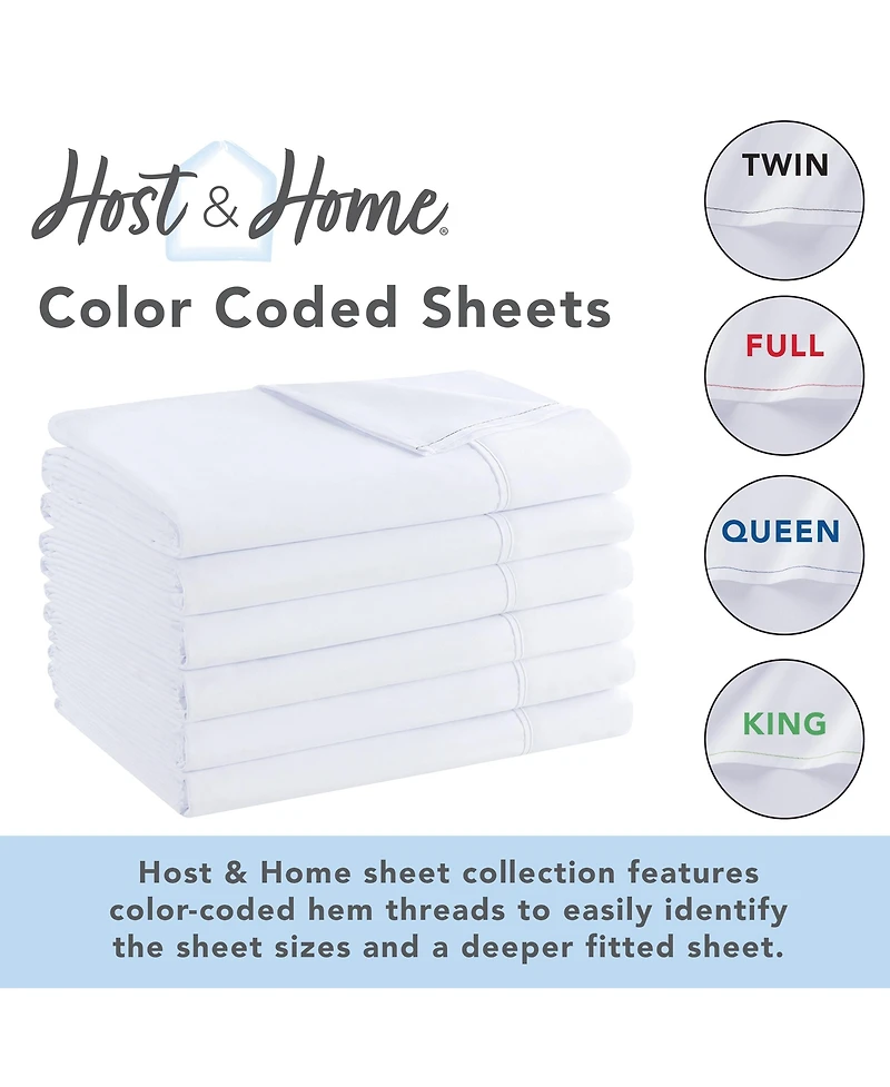Host & Home Bulk Flat Microfiber Sheets