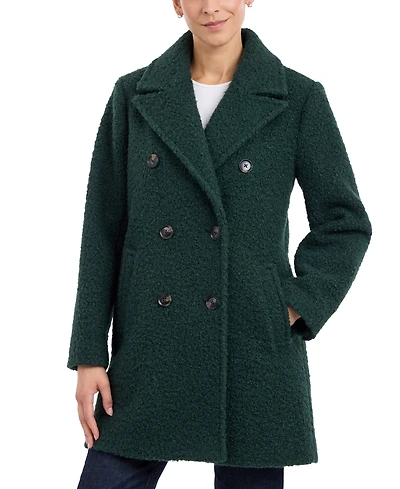 BCBGeneration Women's Double-Breasted Boucle Coat, Created for Macy's