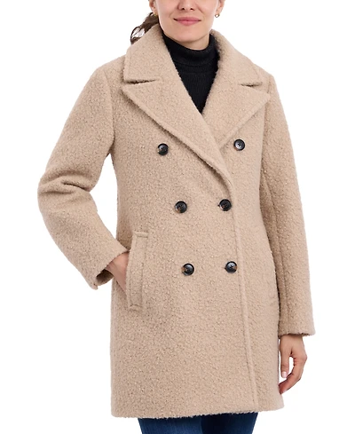 BCBGeneration Women's Double-Breasted Boucle Coat, Created for Macy's
