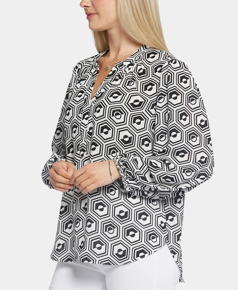 Nydj's Puff Sleeve Popover Top