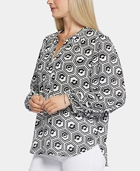 Nydj's Puff Sleeve Popover Top