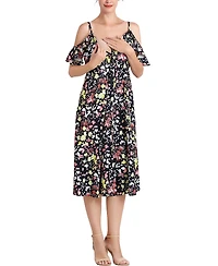 kimi + kai Maternity Esme Nursing Button Front Dress