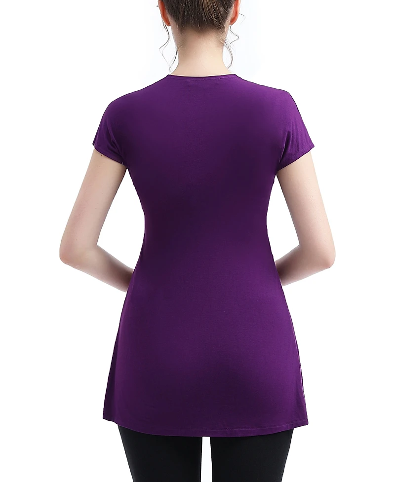 kimi + kai Maternity Evelyn V Neck Nursing Top