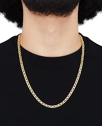 Lightweight Polished Mariner Link 24" Chain Necklace (5.5MM) in 14k Gold