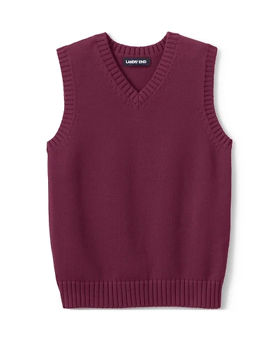 Lands' End Girls Cotton Modal Sweater Vest