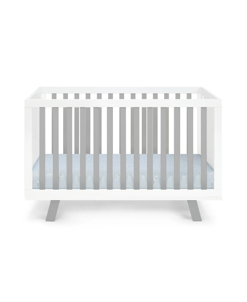 Suite Bebe Livia 3-in-1 Convertible Island Crib White/Gray