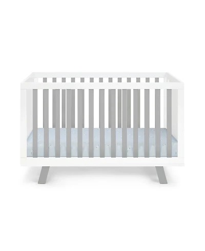 Suite Bebe Livia 3-in-1 Convertible Island Crib White/Gray