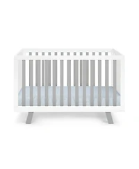 Suite Bebe Livia 3-in-1 Convertible Island Crib White/Gray