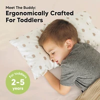 KeaBabies Toddler Buddy Pillow with Pillowcase, 10X18 Soft Cotton Pillows for Sleeping