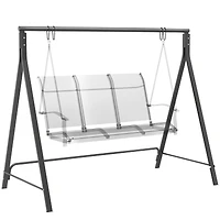 Outsunny Swing Stand, Meta Swing Frame, 528 Lbs Weight Capacity, Black