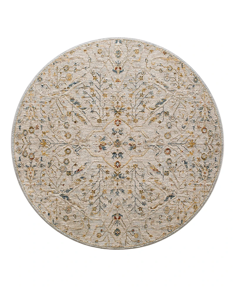 Livabliss Reina Ren-2300 5'3x5'3 Round Area Rug