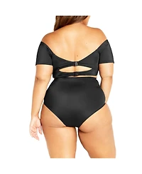City Chic Plus Size Sicilia Swim Brief