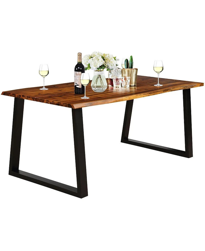 Rectangular Acacia Wood Dining Table