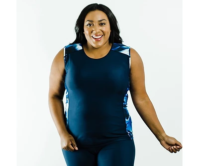 Calypsa Women's Loose Fit Maya Swim Top
