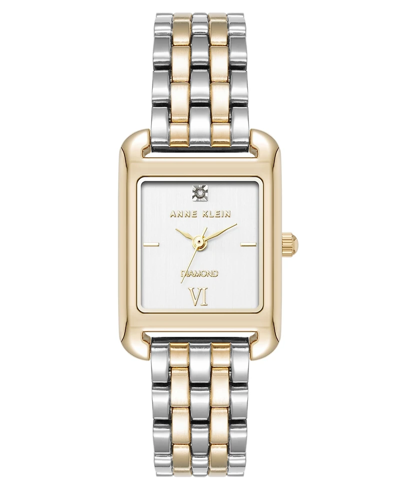 Anne Klein Women's Quartz Two-Tone Alloy Link Bracelet, 23mm