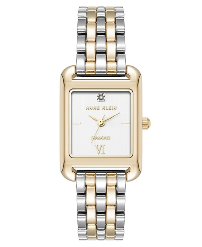 Anne Klein Women's Quartz Two-Tone Alloy Link Bracelet, 23mm