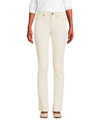 Lands' End Women's Tall Recycled Denim Mid Rise Straight Leg Jeans