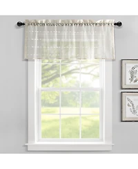Lush Decor Farmhouse Textured Sheer Valance