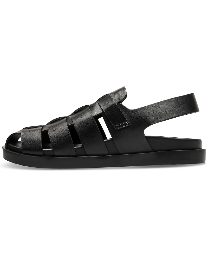 Stacy Adams Men's Montego Slingback Faux-Leather Buckle Sandals