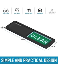 Dishwasher Clean Dirty Magnet Sign - For Stainless Steel & Other Magnetic Surfaces